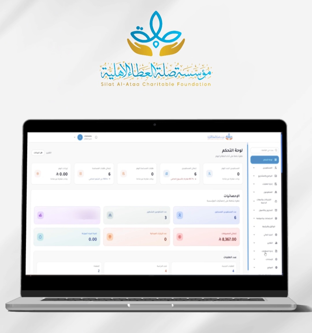 مؤسسة صلة العطاء الأهلية تطلق البوابة الإلكترونية المتكاملة لتعزيز الحوكمة والتحول الرقمي